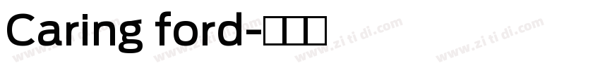 Caring ford字体转换